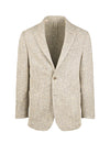Unstructured baby alpaca tweed jacket