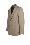 Unlined double-breasted jacket