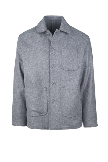 Unlined wool–cashmere chore jacket