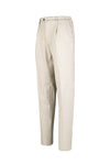 Jersey-twill pleated trousers