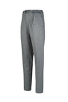 Jersey-twill pleated trousers