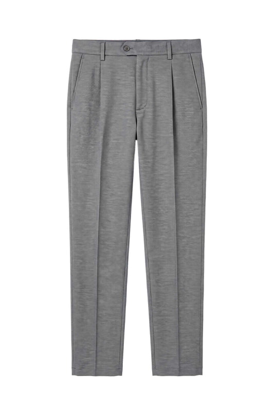 ZMART Stretch Jersey-Twill Pleated Trousers