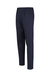 Jersey-twill pleated trousers