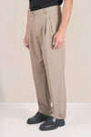 Wool Seersucker Textured Trousers