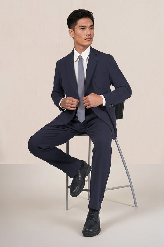 Unlined double-breasted jacket