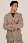 Unlined double-breasted jacket