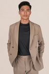 Unlined double-breasted jacket