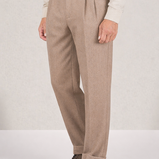 Double-pleat wool trousers - MONTEZEMOLO
