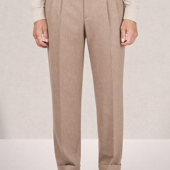 Double-pleat wool trousers - MONTEZEMOLO