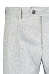 Double-pleat wool-cashmere trousers