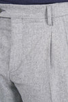 Double-pleat wool-cashmere trousers