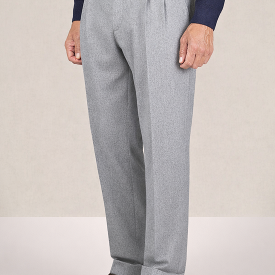 Double-pleat wool trousers - MONTEZEMOLO