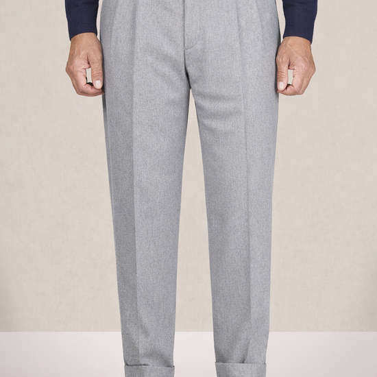 Double-pleat wool trousers - MONTEZEMOLO