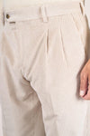 Leisure fit corduroy trousers in Cotton & Cashmere