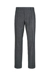 Wide-Leg Wool-stretch pleated trousers