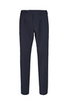 Technical stretch pleated trousers