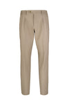 Technical stretch pleated trousers