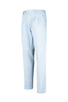 Denim pants with double pleats