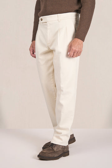 Twill Mélange Flecked Trousers - MONTEZEMOLO