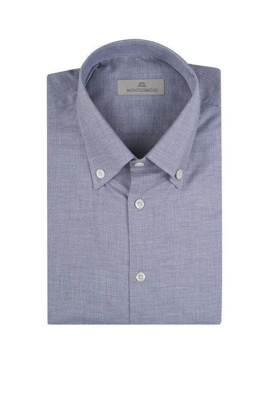 Cotton Melangé button-Down Shirt