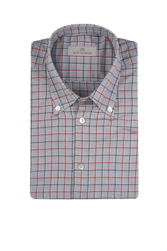Check Cotton button-Down Shirt