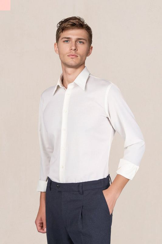 ACTIVE Wool Spear Collar Shirt