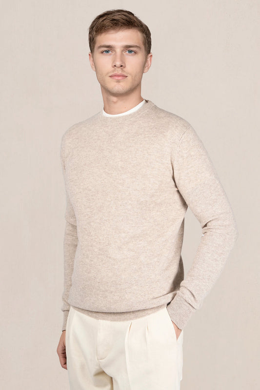 Wool crewneck sweater