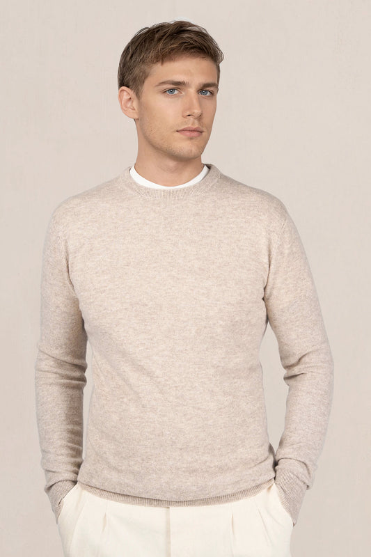 Wool crewneck sweater