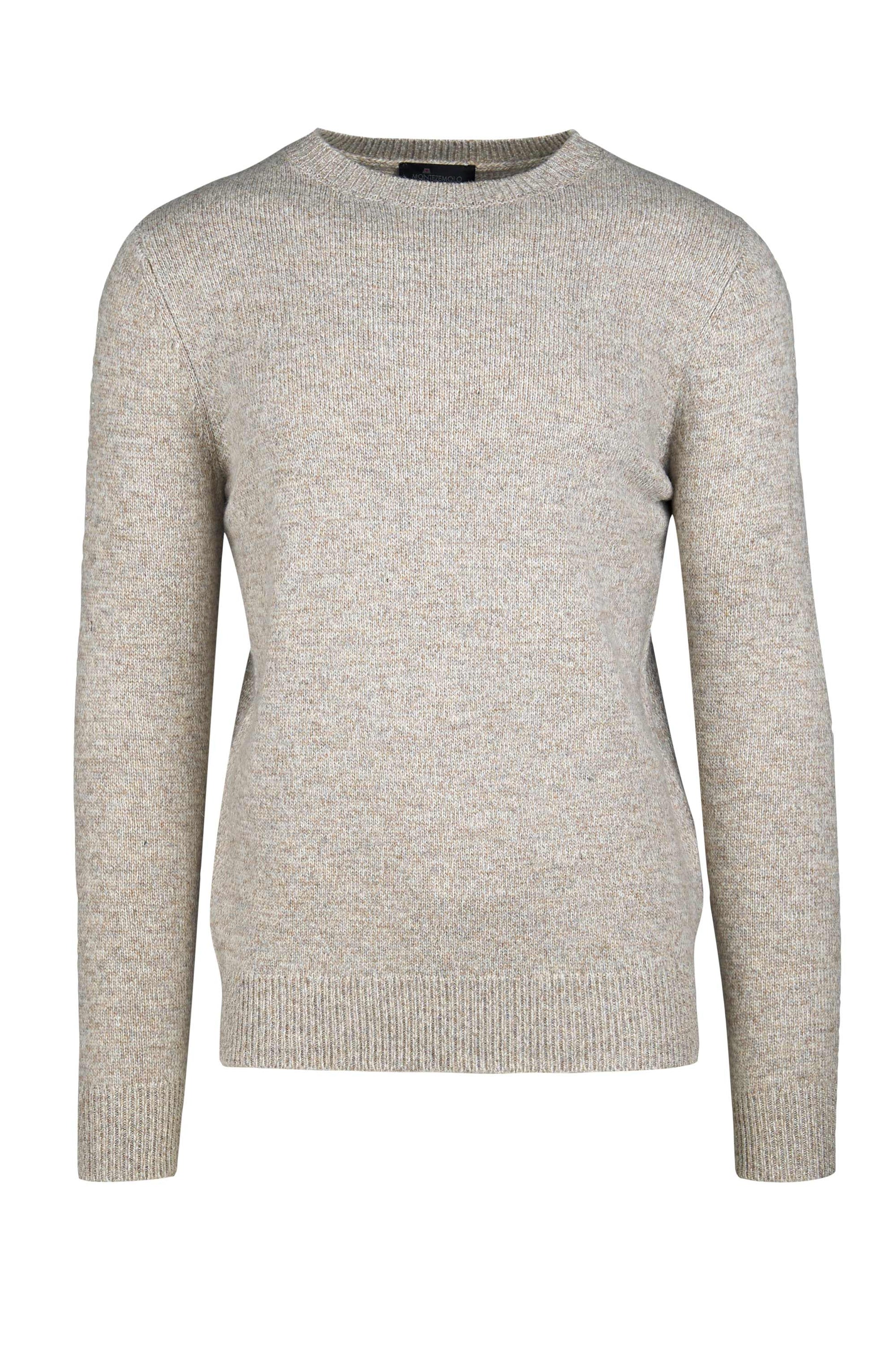 Crewneck Mouline Sweater - MONTEZEMOLO