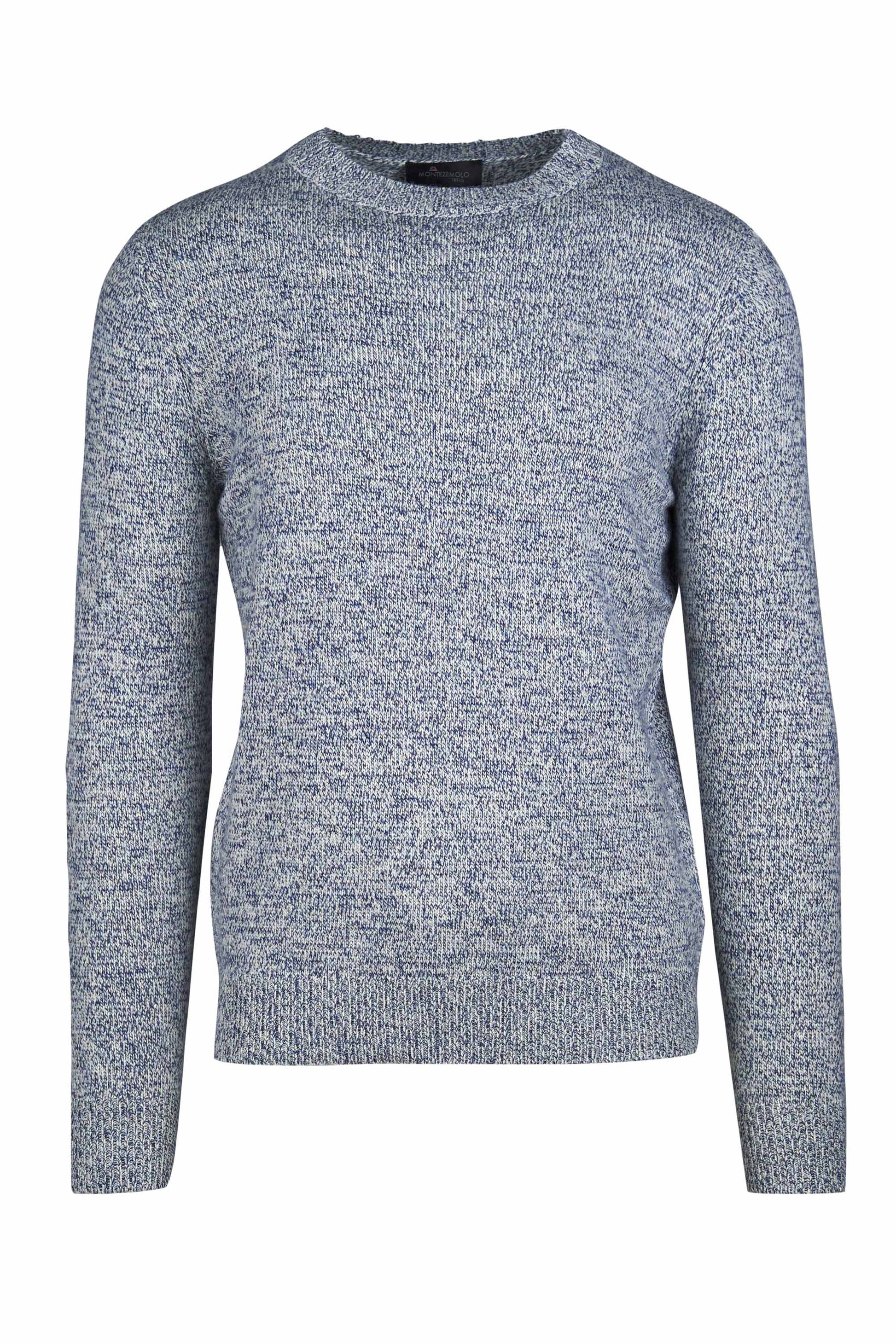 Crewneck Mouline Sweater - MONTEZEMOLO