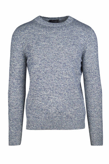 Crewneck Mouline Sweater - MONTEZEMOLO