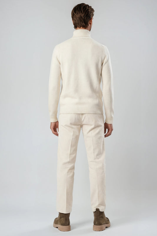 Pleated Corduroy Trousers