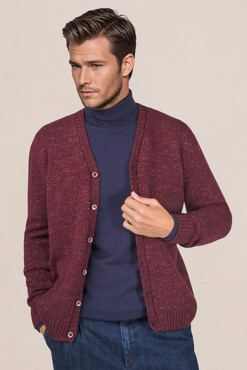 Mouliné Merino & Cashmere Cardigan