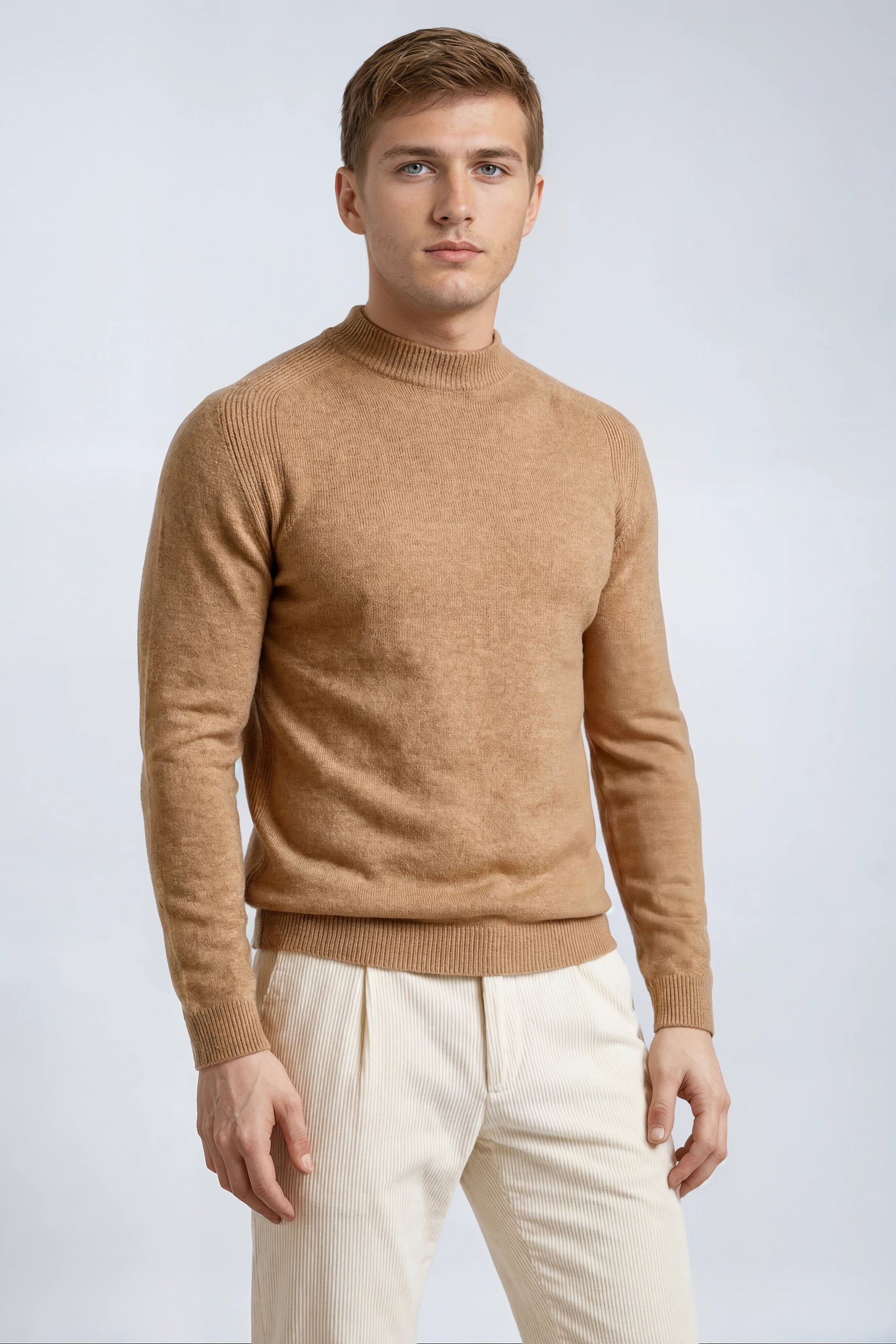 Mock-Neck Sweater - MONTEZEMOLO