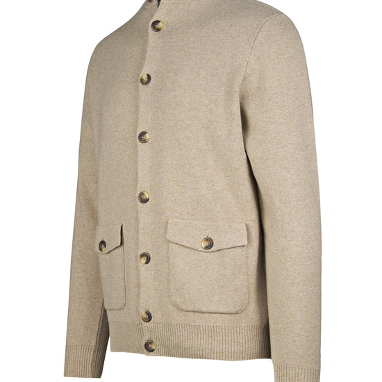 High-neck pocket cardigan - MONTEZEMOLO