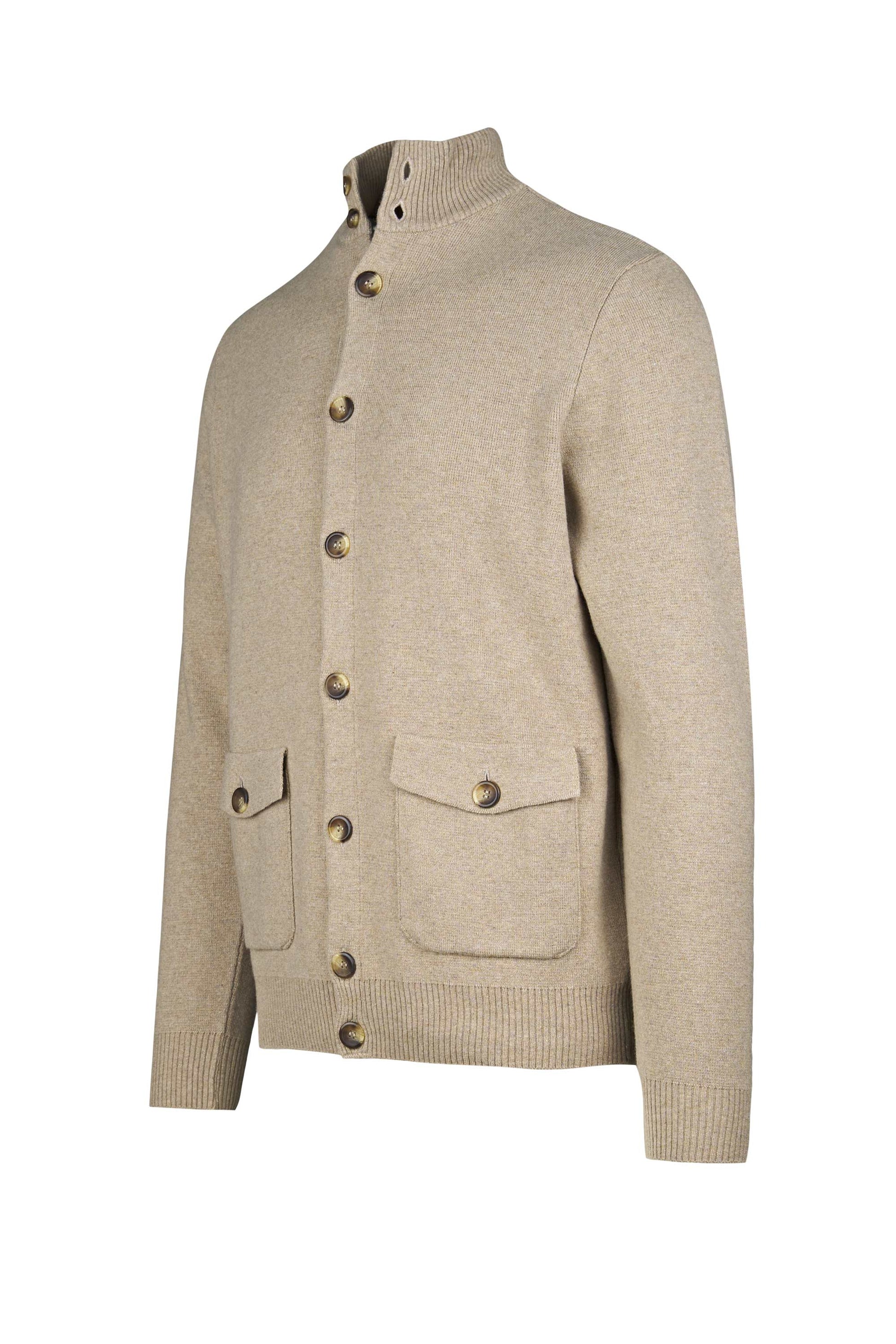 High-neck pocket cardigan - MONTEZEMOLO