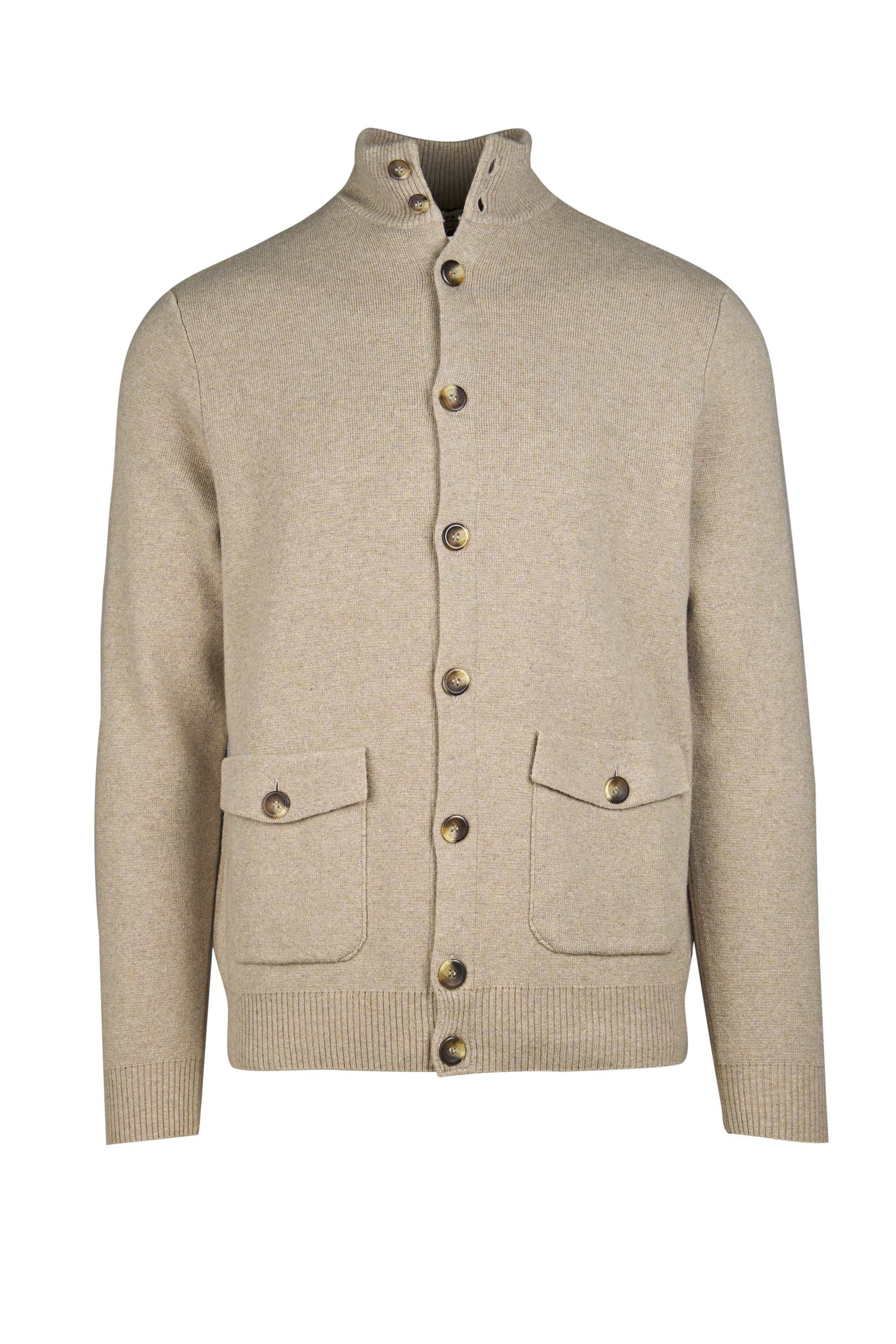 High-neck pocket cardigan - MONTEZEMOLO