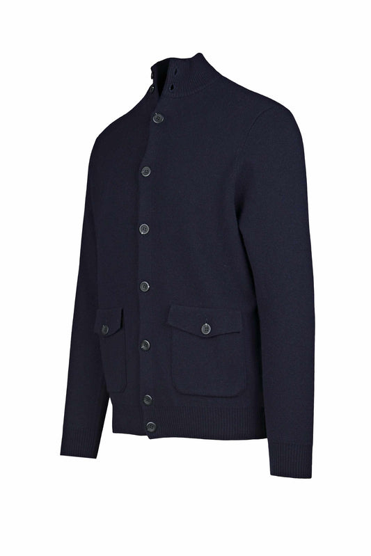 High-neck pocket cardigan - MONTEZEMOLO