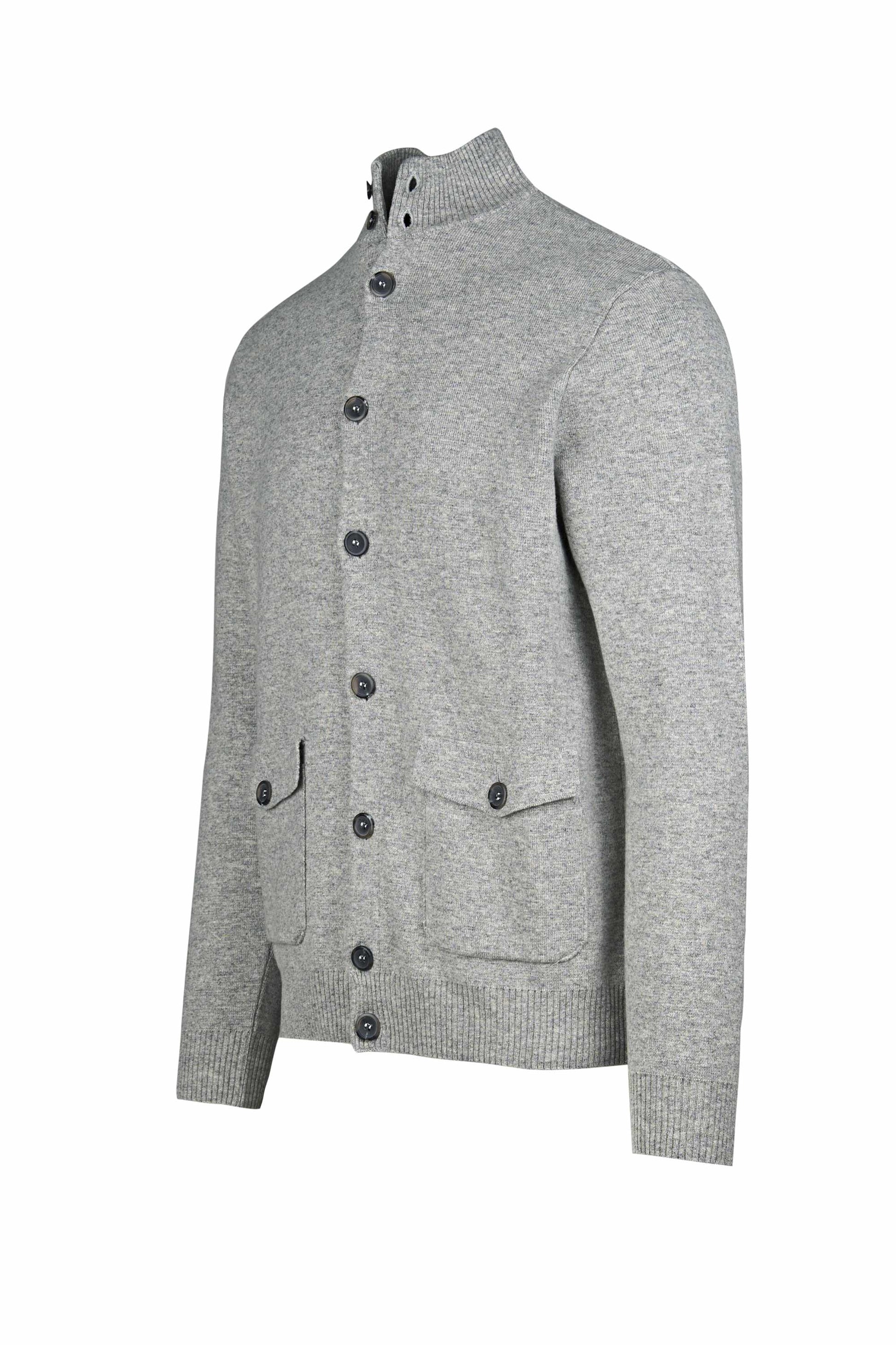 High-neck pocket cardigan - MONTEZEMOLO
