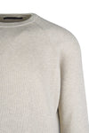 Cotton ribbed raglan sweater