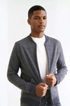 Wool Rib Jersey Varsity Jacket