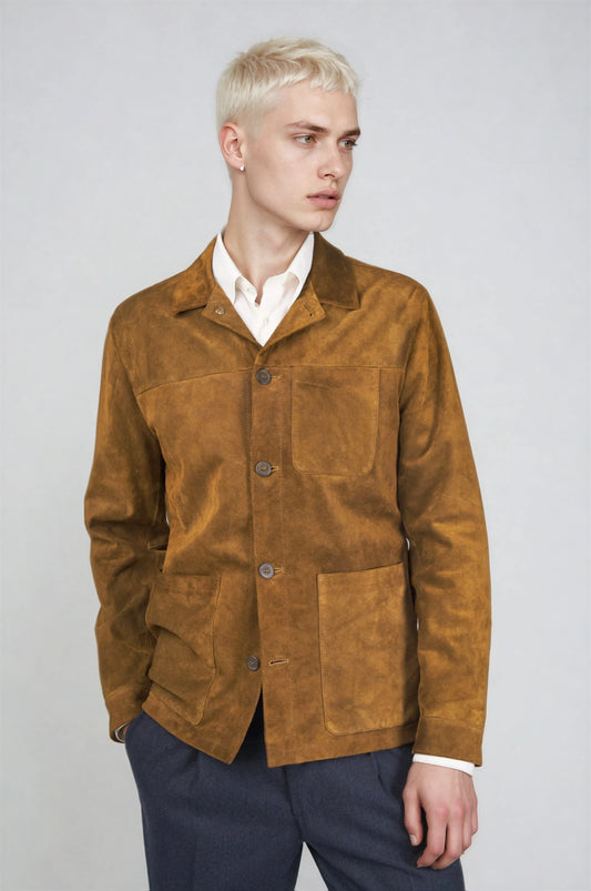 Suede Chore Jacket - MONTEZEMOLO