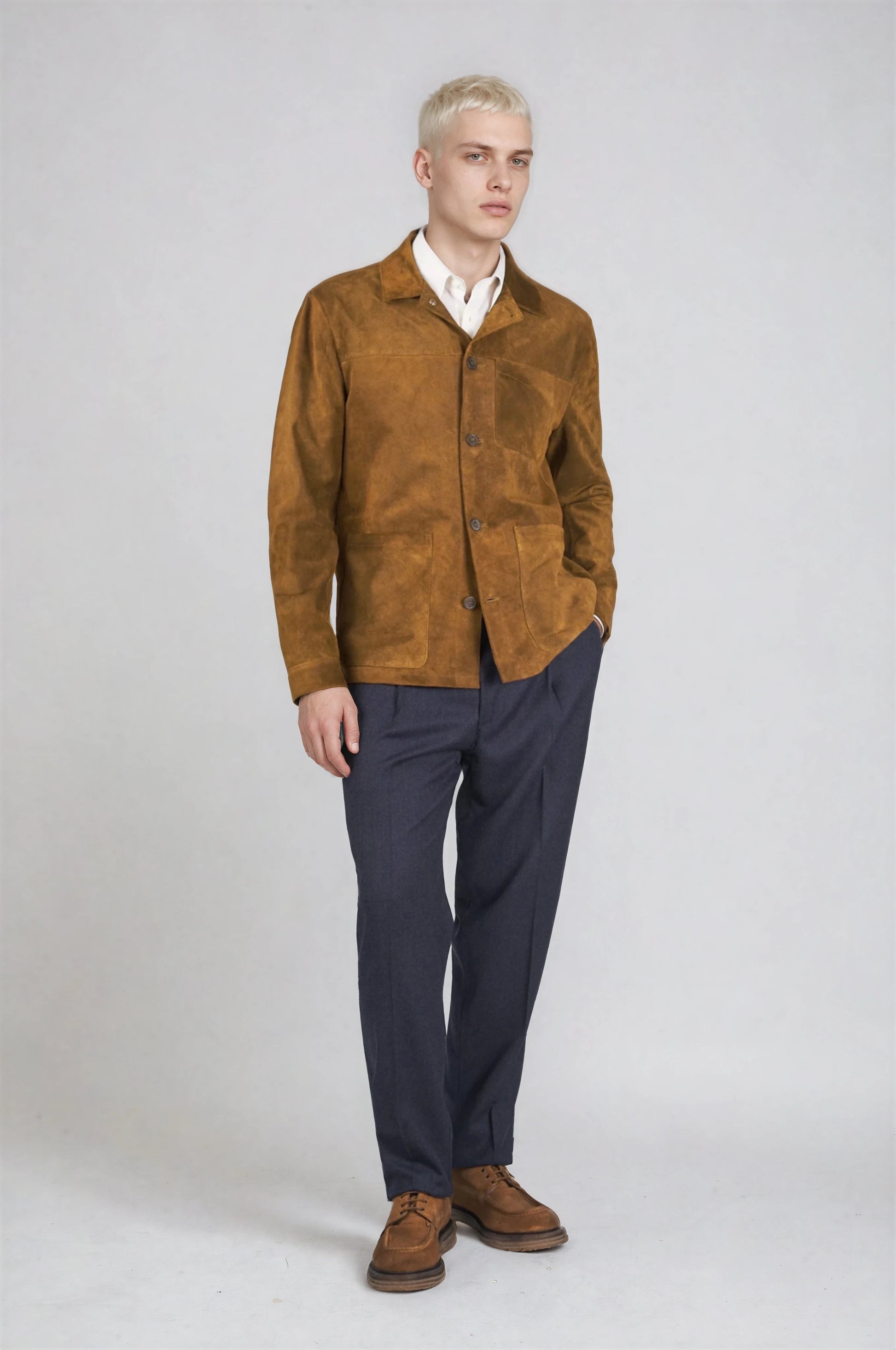 Suede Chore Jacket - MONTEZEMOLO