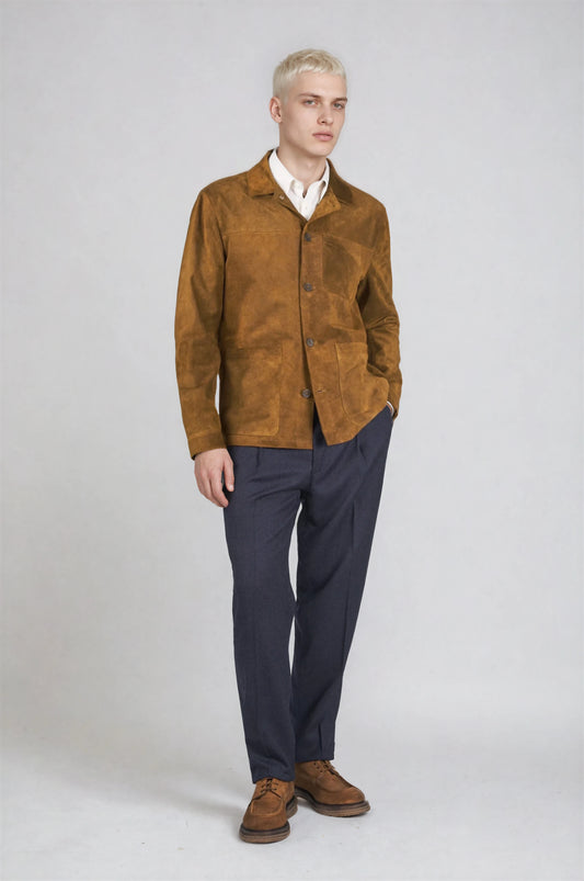 Suede Chore Jacket - MONTEZEMOLO
