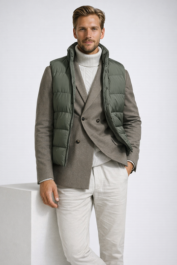 Quilted vest in matte nylon - MONTEZEMOLO