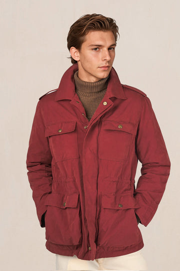 Quilted four-pocket safari jacket