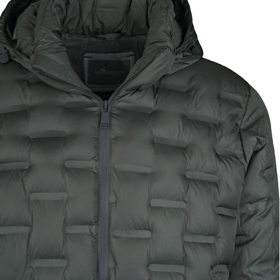 Brick-quilt Hooded Puffer Jacket - MONTEZEMOLO