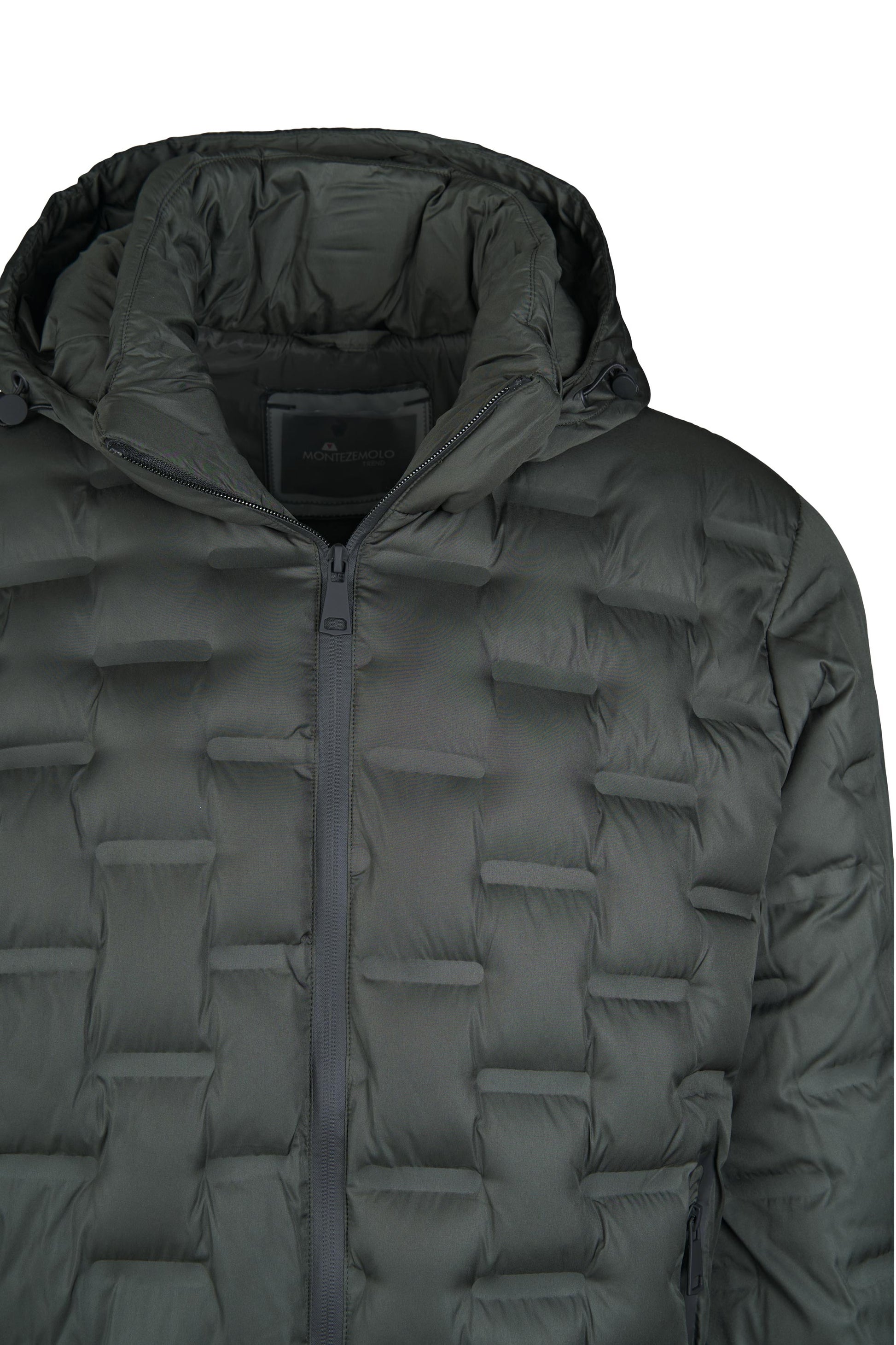 Brick-quilt Hooded Puffer Jacket - MONTEZEMOLO