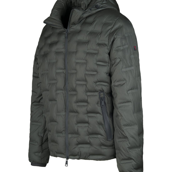 Brick-quilt Hooded Puffer Jacket - MONTEZEMOLO