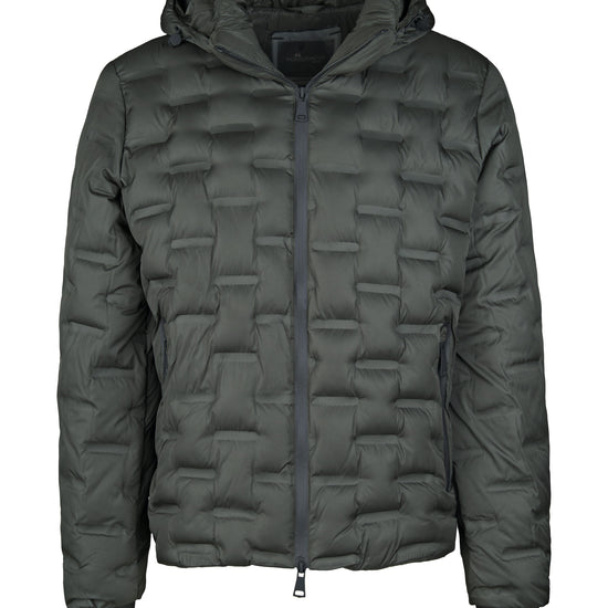 Brick-quilt Hooded Puffer Jacket - MONTEZEMOLO